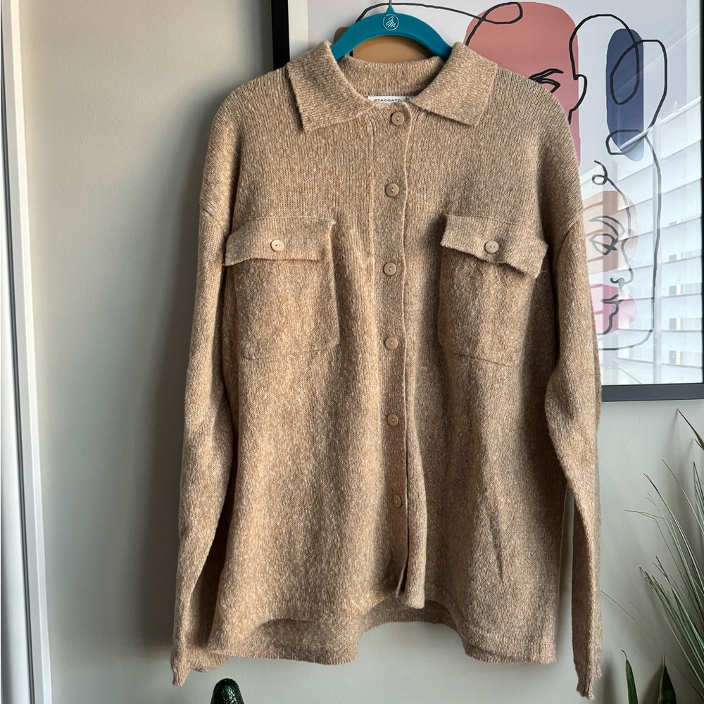 Staccato Women's Tan Cardigan